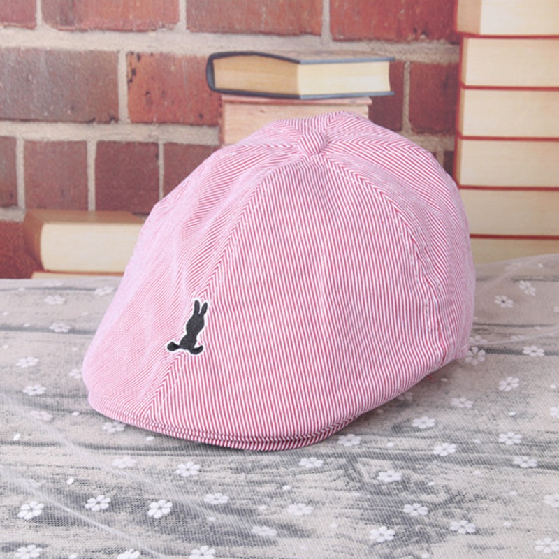 Mũ Beret Lưỡi Trai Vải Cotton Thời Trang Mùa Hè Cho Bé Trai