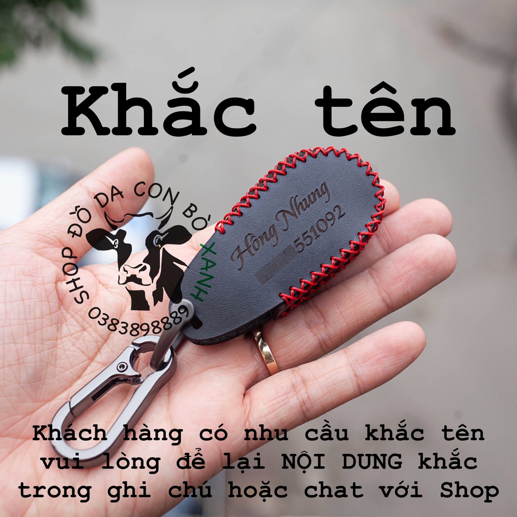 [Mã LIFEAUMAY giảm 10% tối đa 30k đơn 150k] bao da chìa khoá Suzuki Swift, Ciaz, Vitara, Ertiga handmade da thật 001