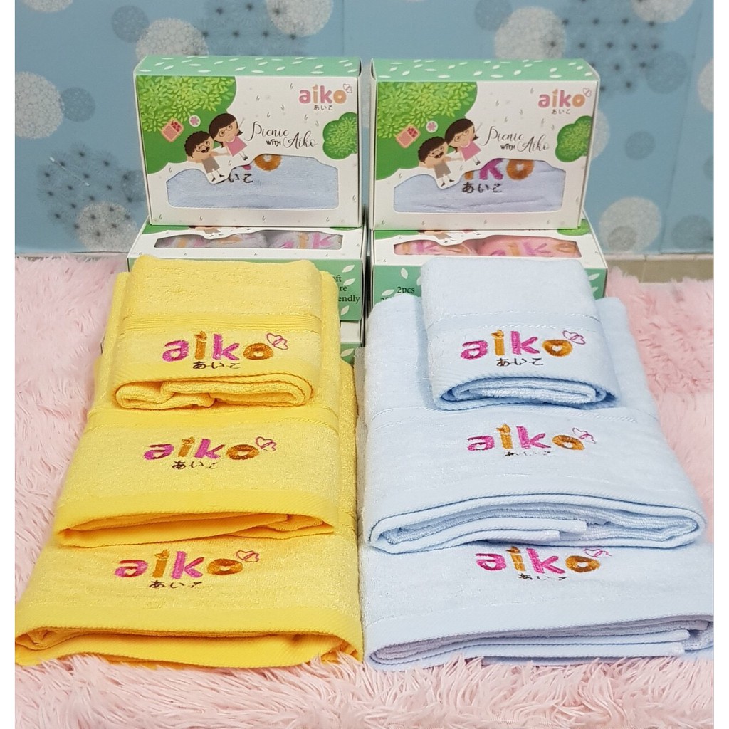 Khăn bông sợi tre cao cấp AIKO