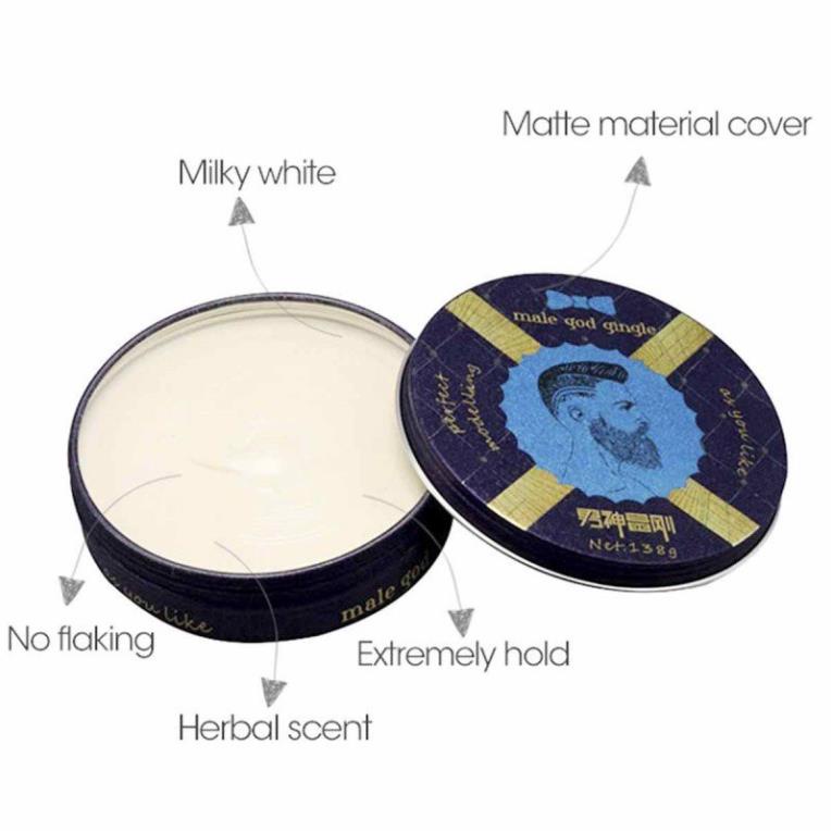 Sáp, Wax vuốt tóc MALE GOD GINGLE M 138gr tạo kiểu giữ nếp cho tóc. HÀNG CHÍNH HÃNG .