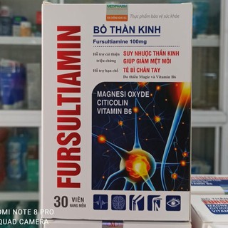 Viên uống bổ thần kinh FURSULTIAMIN hộp 30 viên