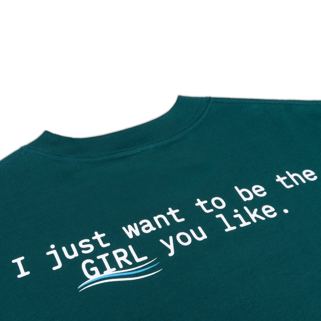 Áo Thun POPPOP PARODY LOGO TEE DARK GREEN