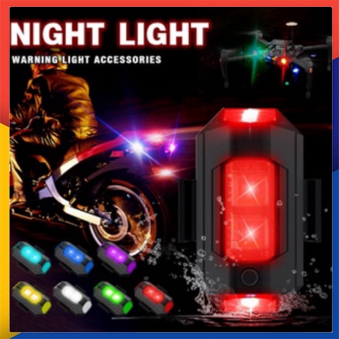 Đèn nhấp nháy cảnh báo gắn xe máy bay điều khiển từ xa có thể sạc lại
