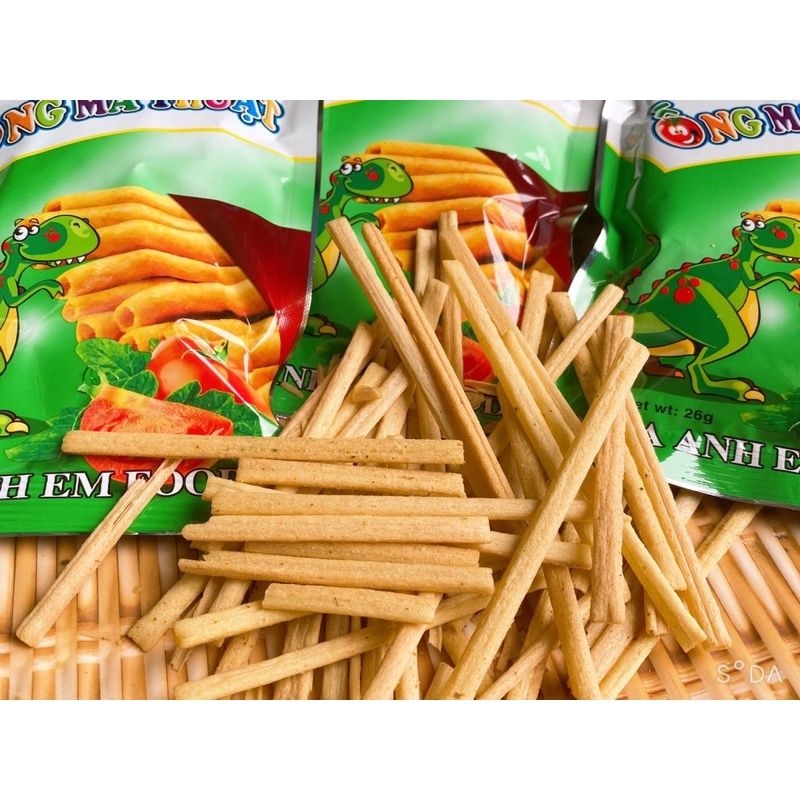 10 gói snack bim bim ống ma thuật