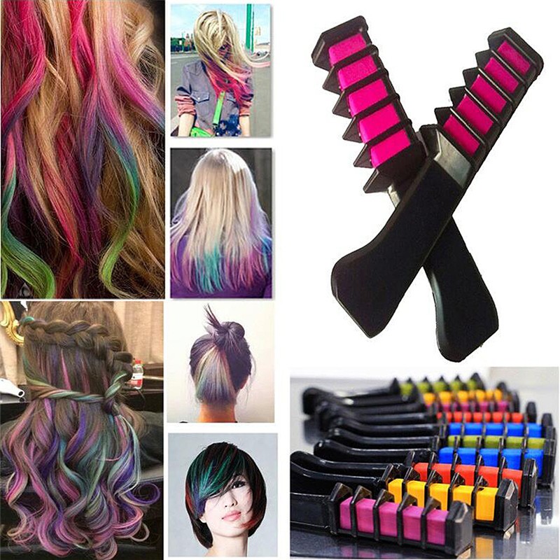 1 Cây Phấn Nhuộm Tóc Tạm Thời Màu Pastel Mềm Mại Tiện Dụng Cho Salon