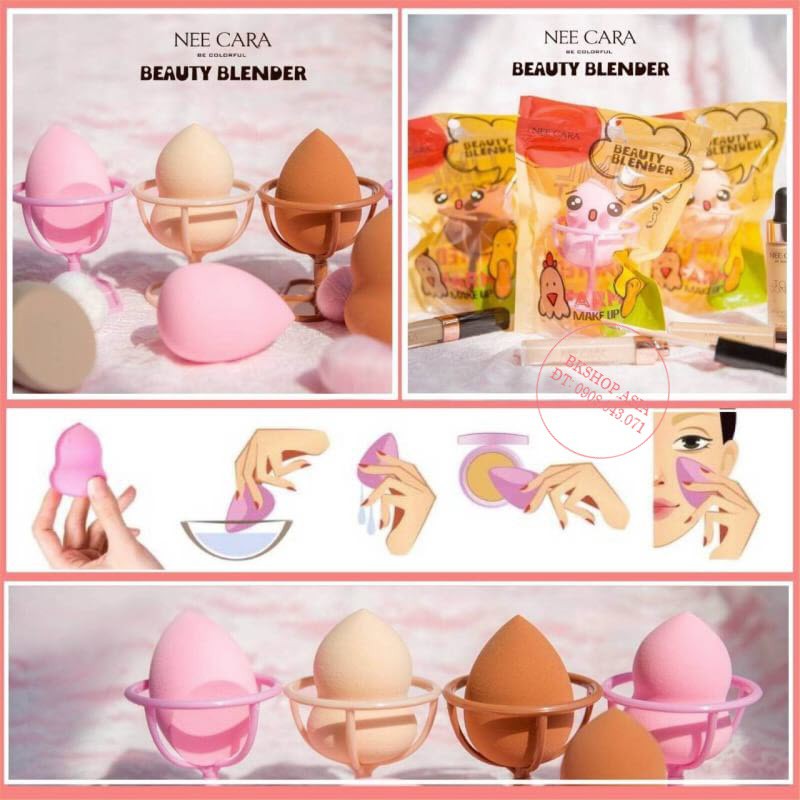 {Mút Trang Điểm Kèm Giá Đỡ} Beauty Blender Nee Cara N201