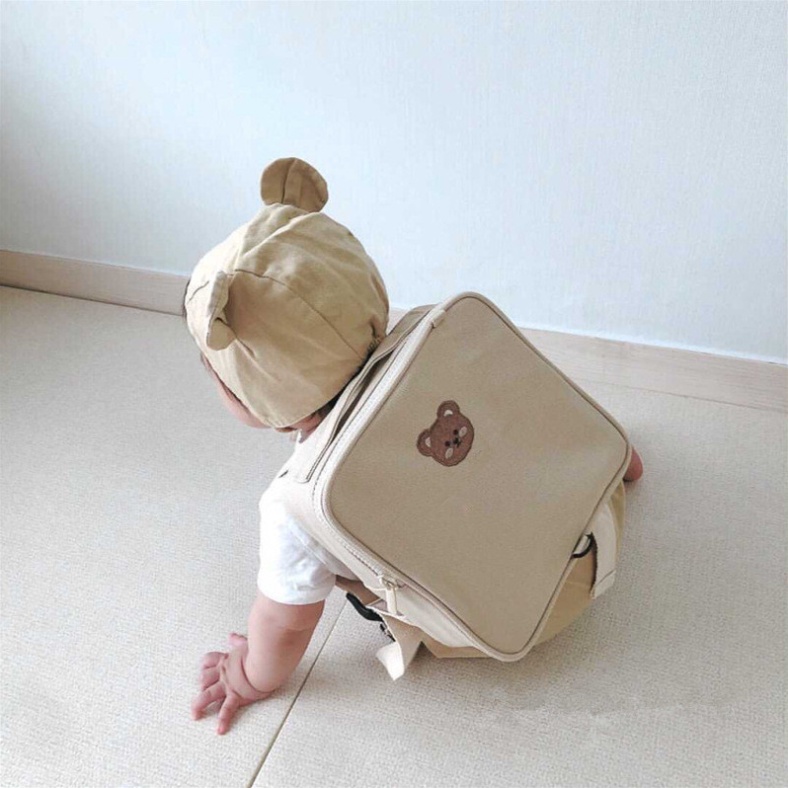 Ba lô gấu thêu nổi Hàn Quốc cho bé B887