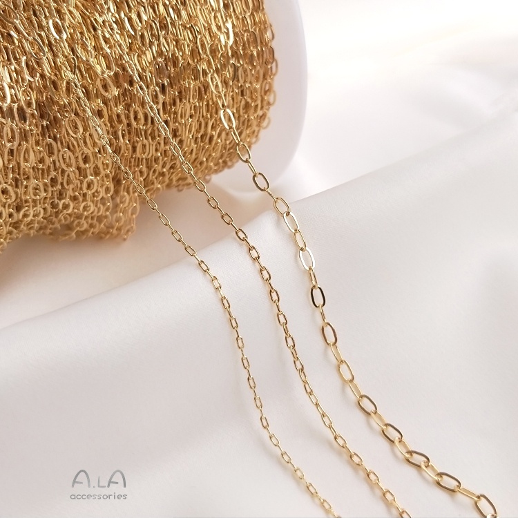 Bông Tai Mạ Vàng 14K Hình Chữ O DIY