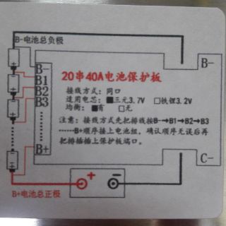 Mạch bảo vệ (BMS) 72V 20S dùng cell 3,7V