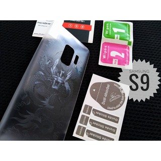 Miếng dán 3d vân kim cương ,hình rồng mặt sau samsung s9/s9 plus