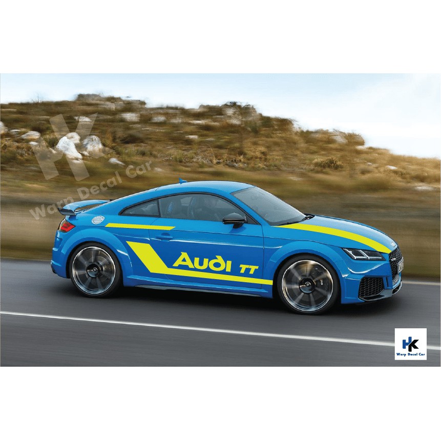 Tem xe Audi TT phong cách thể thao-decal Audi TT-Tem xe ô tô giá rẻ