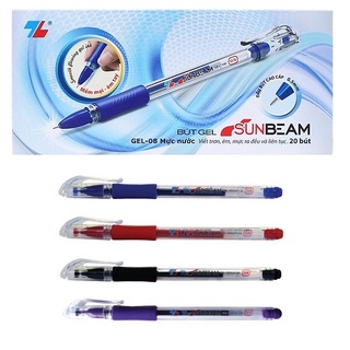 Hộp 20 bút nước thiên long gel-08 0.5mm hàng chính hãng