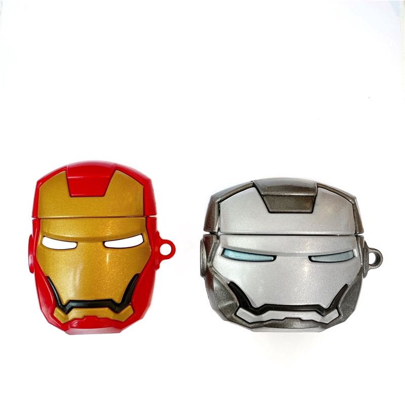 Vỏ Bảo Vệ Hộp Đựng Tai Nghe Airpods 1 / 2 / 3 Pro Hình Iron Man Độc Đáo