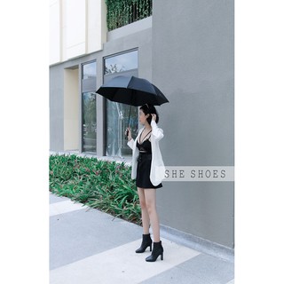 boot da pu khóa tròn new 7p