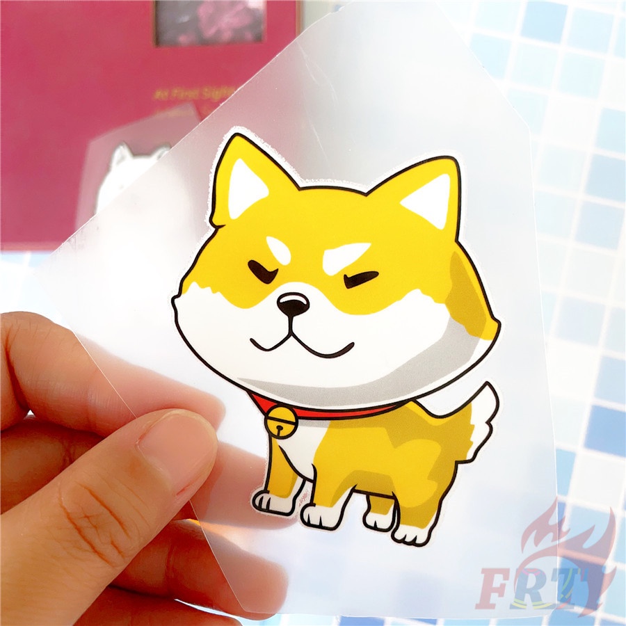◆ Sticker Dán Tường Hình Pets Dogs - Akita/Husky/Corgi/Samoyed ◆ 1 Miếng Dán Ủi Lên Nhiệt