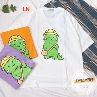 Áo phông thụng khủng Long đeo cặp