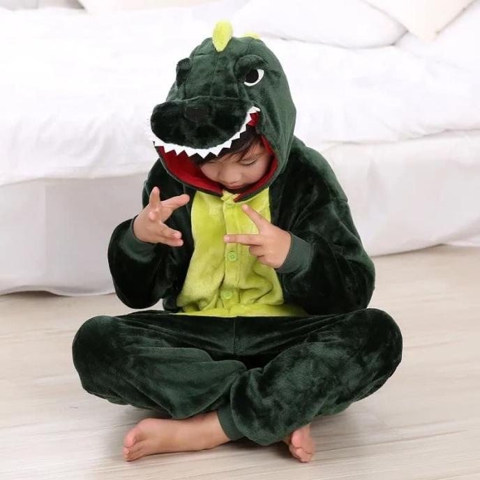 Bộ Đồ Liền COSPLAY Khủng Long Xanh