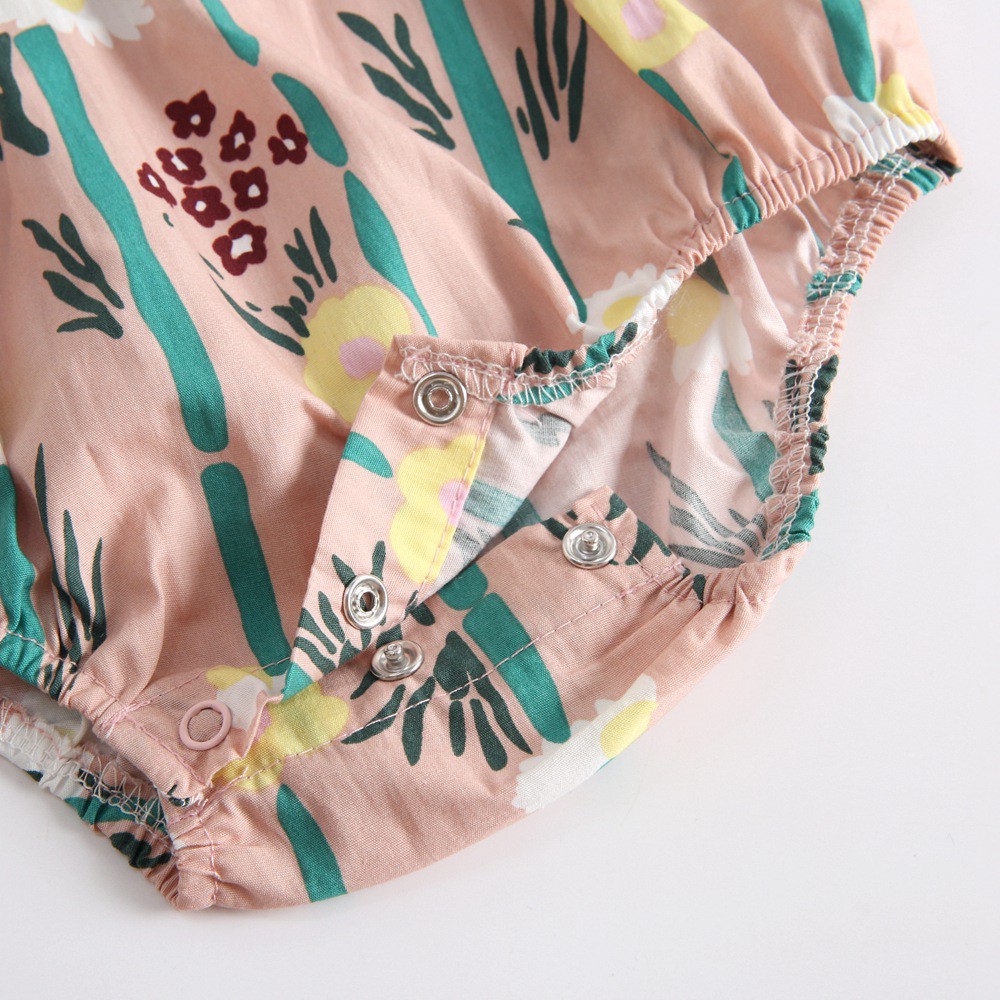 Áo Liền Quần Sanlutoz Thời Trang Hè Vải Hoa Cho Bé Gái