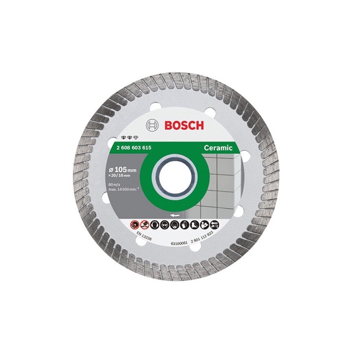 Đĩa cắt kim cương Bosch Turbo 105x16mm Bosch -2608603615