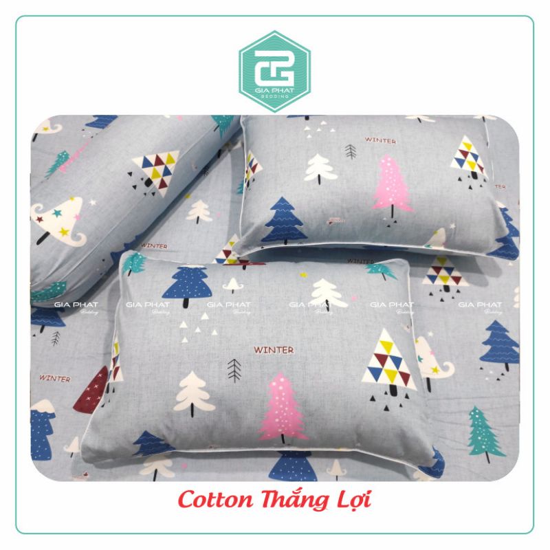 Vỏ gối nằm và ôm cotton Thắng lợi (set 3món , inbox chọn mẫu) | BigBuy360 - bigbuy360.vn