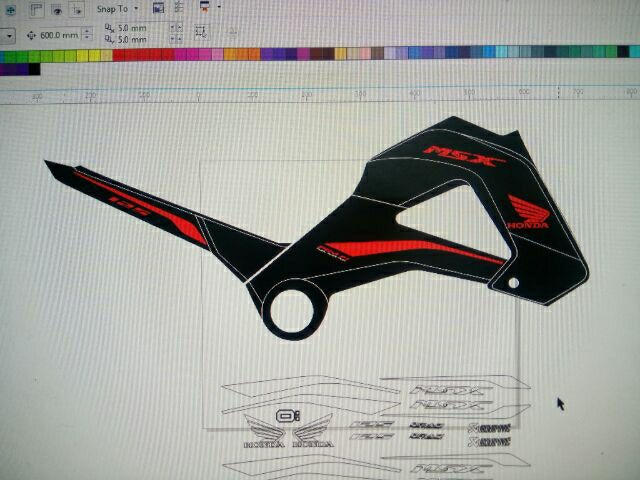 Tem rời xe MSX đặt in