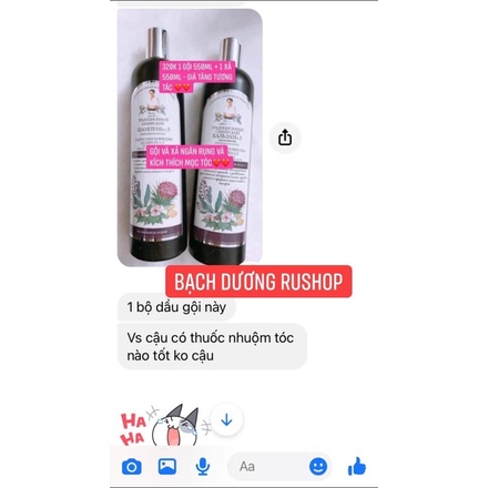 Bộ dầu gội xả bà già Agafia của Nga chai 550ml chống rụng tóc, kích thích mọc tóc - Bachduongrushop
