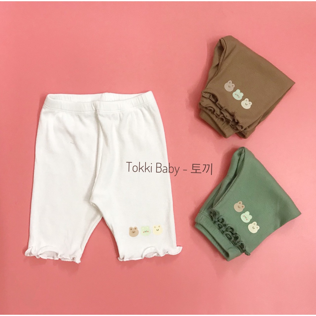 Set 3 quần legging hè cho bé gái QBM001