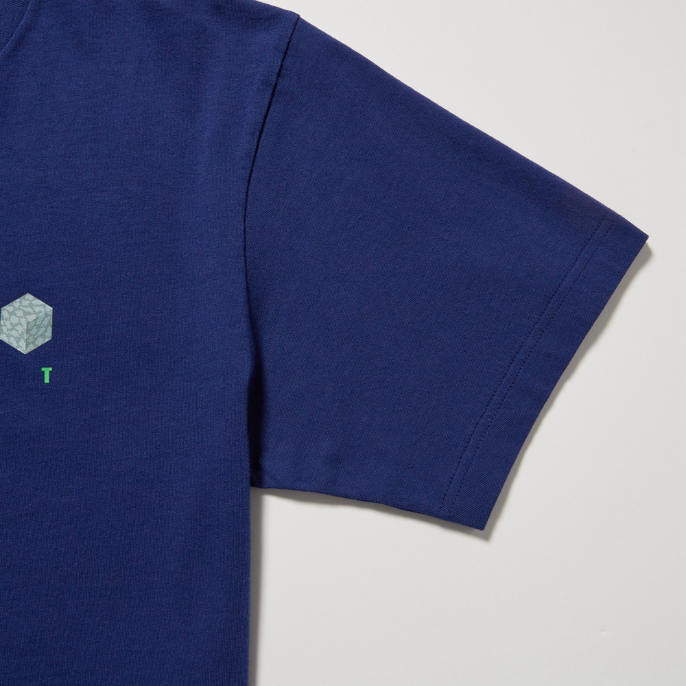 UNIQLO Áo Thun Tay Ngắn In Hình Minecraft Thời Trang Unisex 455830