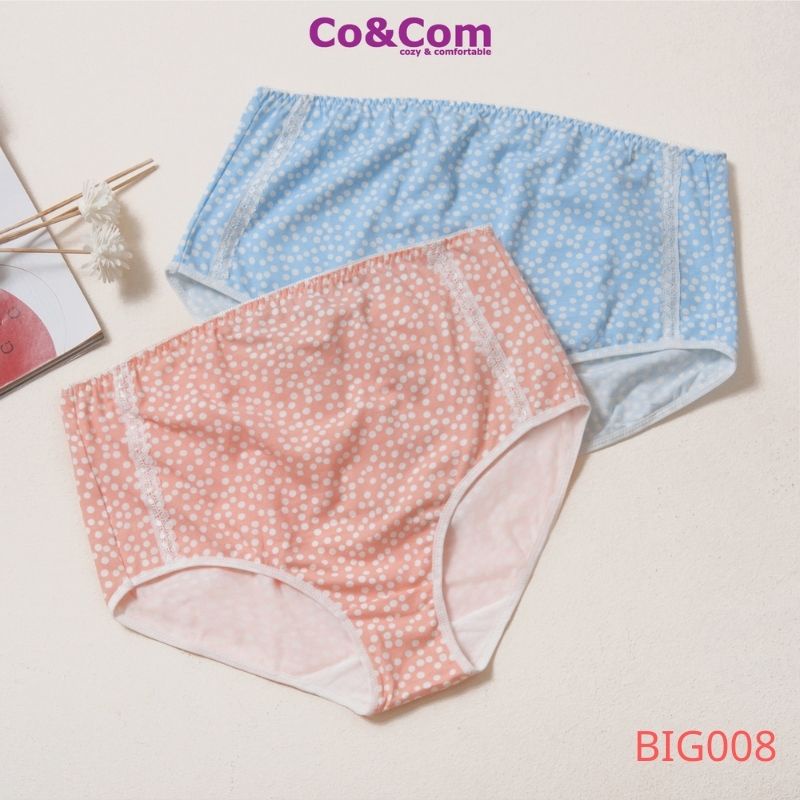 Quần Lót Bầu Cotton Sợi Tre Co&amp;Com Cạp Cao Co Giãn 4 Chiều Kháng Khuẩn Mềm Mại BIG001/ BIG008/ BIG011