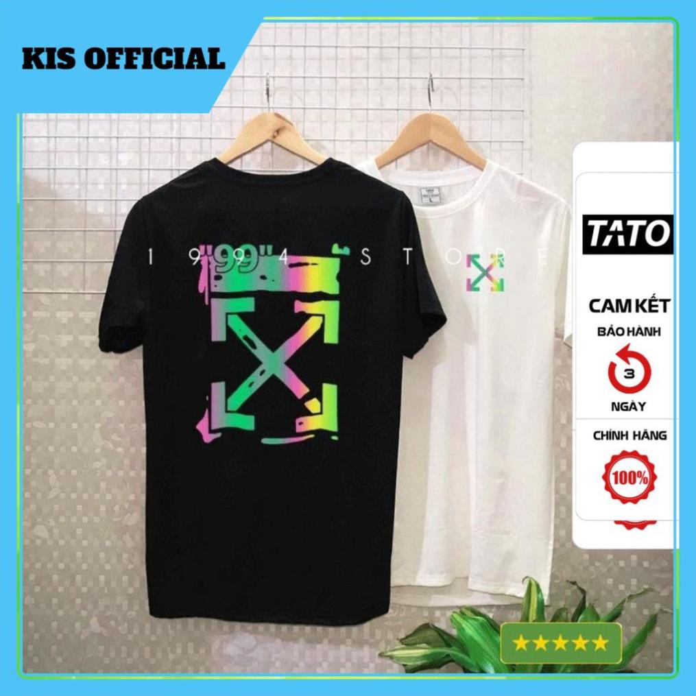 Áo Thun Unisex Logo Off.White 99 Phản Quang 7 Màu Form Rộng Thời Trang Nam Nữ Phong Cách Hàn Quốc [TATO OFFICIAL]