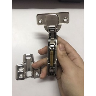 Bản lề giản chấn inox cong 3/4