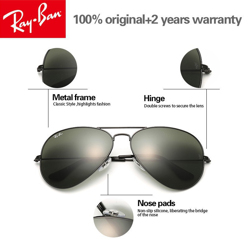 Kính Râm 100% Ray Ban 3026 3025