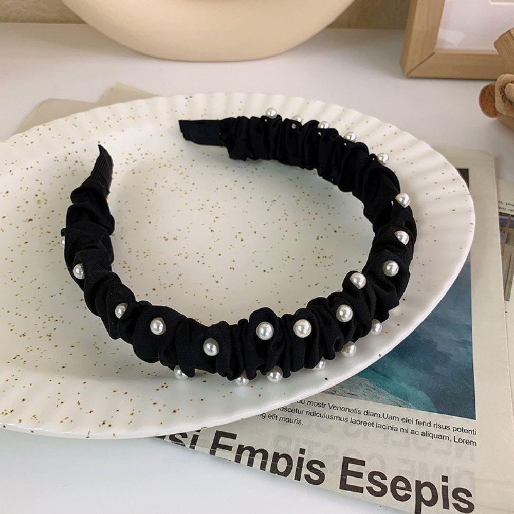 ANEMONE Băng Đô Cài Tóc Đính Ngọc Trai Thanh Lịch Cho Cô Dâu