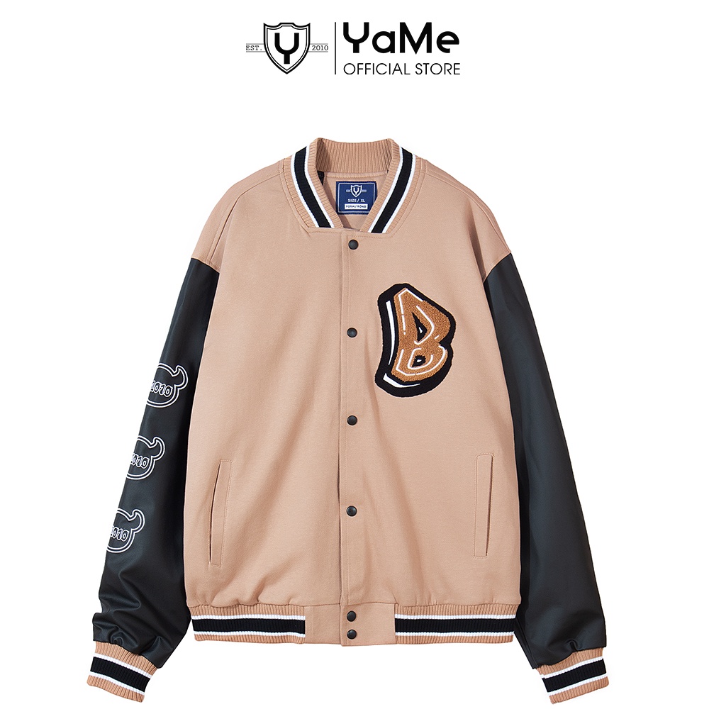 Áo Khoác Bóng Chày Nam Nữ Form Rộng Thương Hiệu Y2010 Varsity Linh Vật Bbuff Ver6 20562