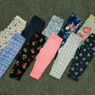 👖👖👖set 5 quần legging carter bé gái sz 6m - 4y