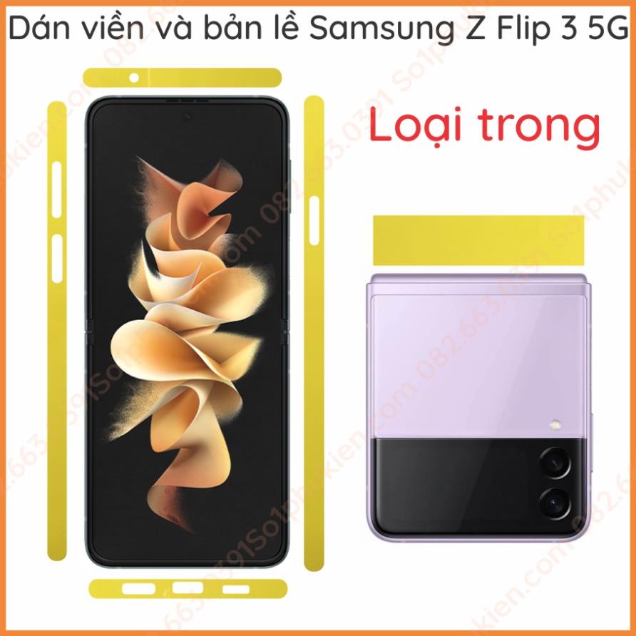 Dán PPF viền bản lề và các viền Samsung Z Flip 3 5G loại trong, loại nhám