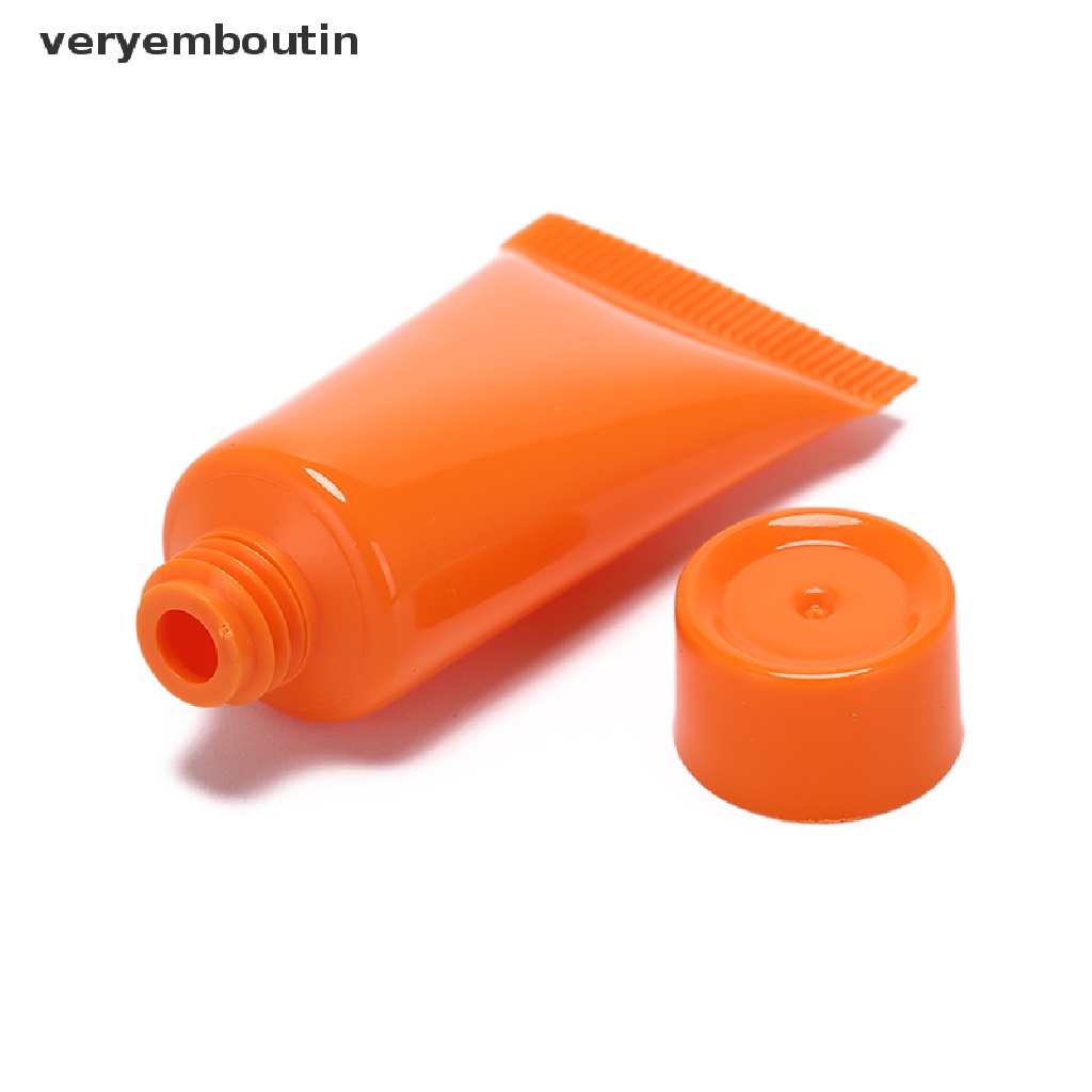 Set 5 Ống Nhựa Mềm Rỗng 10ml Đựng Mỹ Phẩm Tiện Dụng