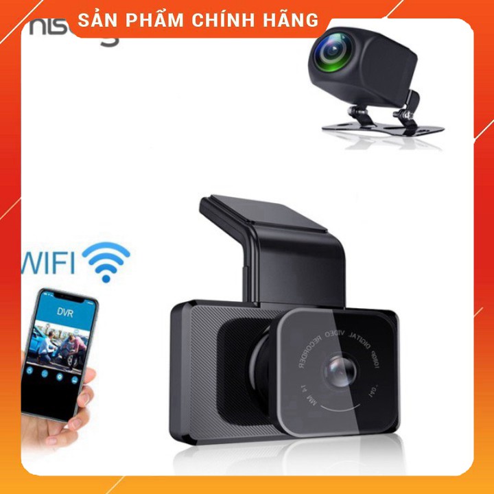 Camera hành trình ô tô Phisung K10 tích hợp camera sau Wifi GPS SM