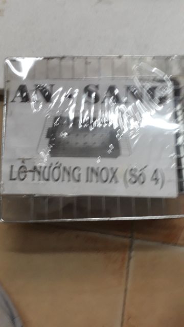 BẾP NƯỚNG THAN HOA CHIỀU NGANG 3 TẤT RƯỠI INOX