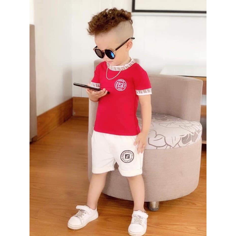 Quần Áo Trẻ Em 8-18kg Bộ Cộc Tay Cho Bé Trai M42 Bộ Cotton Trẻ Em Mùa Hè