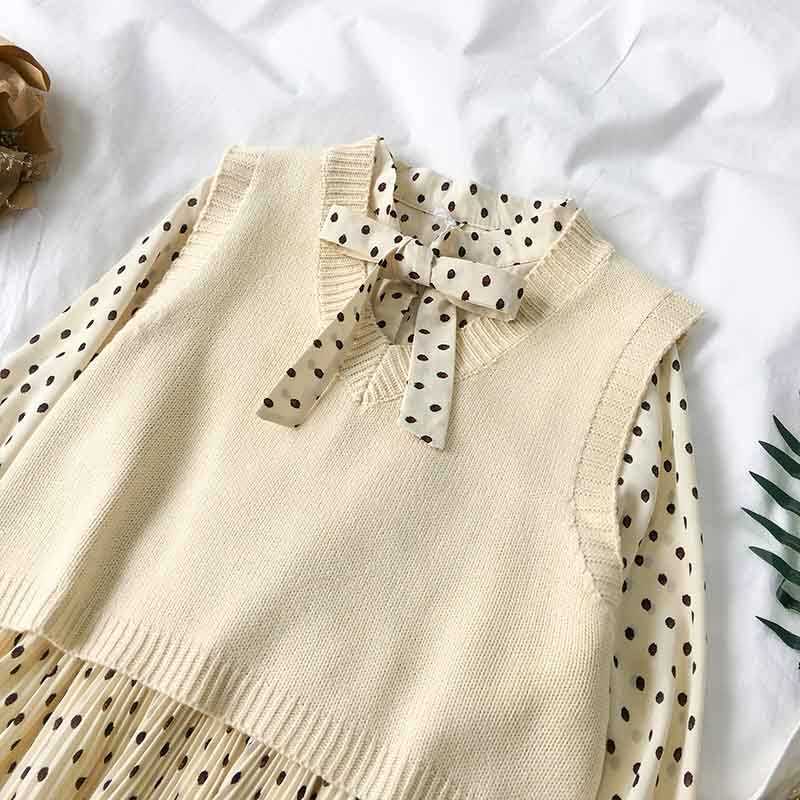 Áo Khoác Len Sát Nách Dáng Rộng Cổ Chữ v Thời Trang Xuân Thu Phong Cách Hàn Quốc Cho Nữ | BigBuy360 - bigbuy360.vn