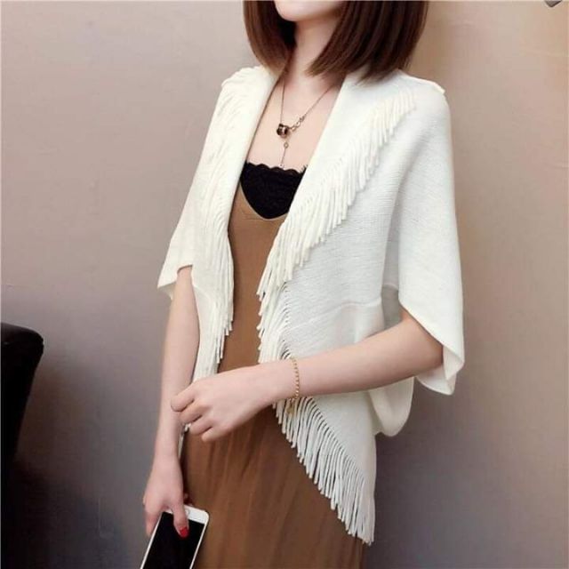 Áo khoác len cardigan choàng tuarua tay lỡ .