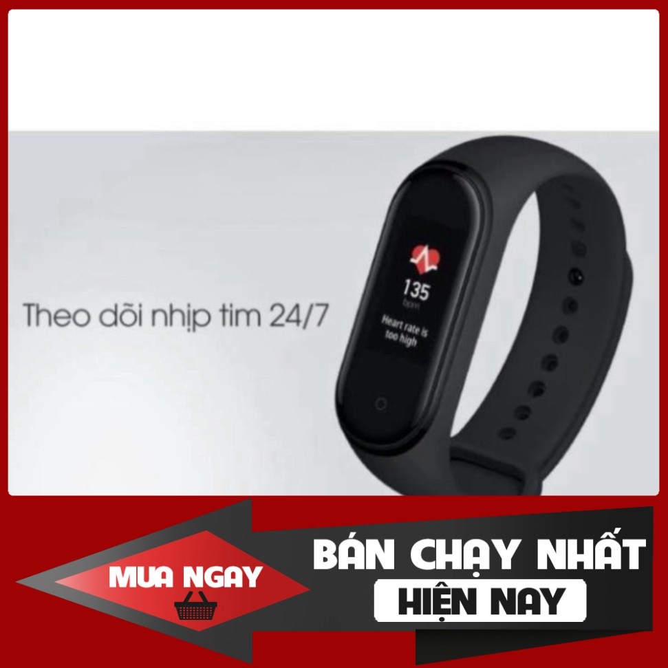 SIÊU PHÂM HẠ GIÁ Vòng đeo tay Xiaomi Mi Band 4 - Mi Band 5 ✨Chính hãng💥 Có Tiếng Việt - Hàng chính hãng của Xiaomi SIÊU