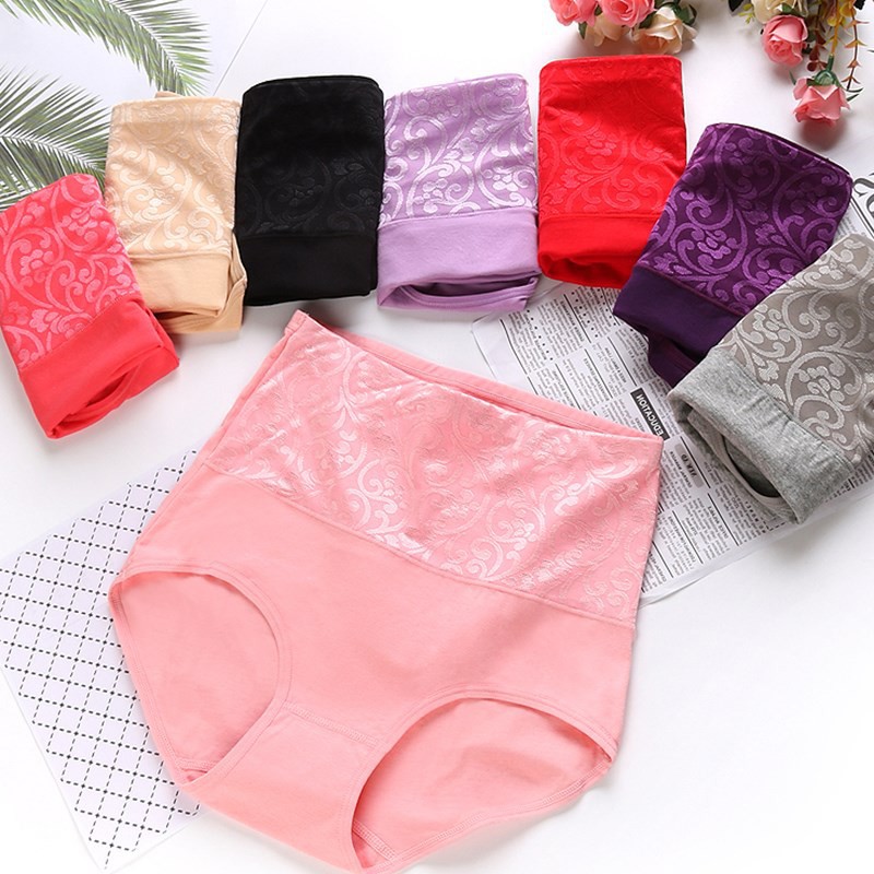 Quần lót cotton lưng cao cho nữ