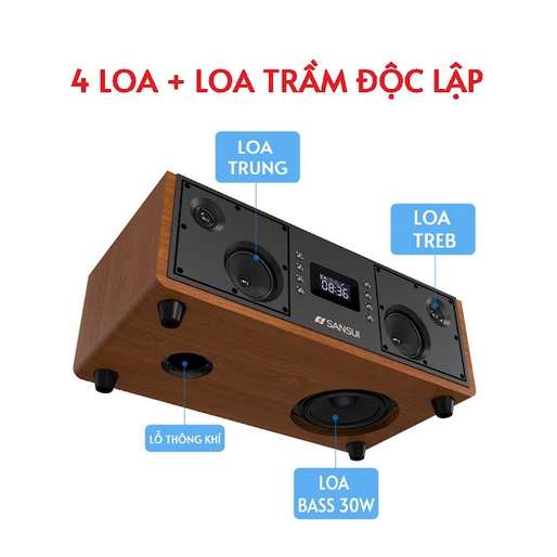 Loa Bluetooth Sansui P600 | Loa Karaoke tại gia | Đảm bảo Chất lượng