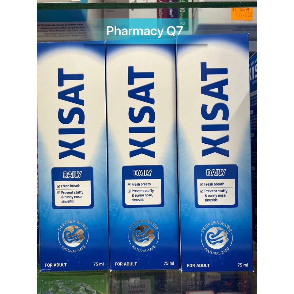 Xisat xanh sisat nuớc biển sâu xịt thông mũi Xisat 75ml xanhcho người lớn