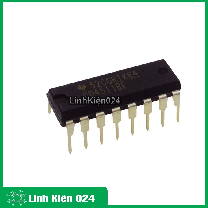 CD4511 - Chân Cắm DIP 16