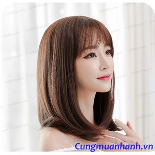Tóc Bộ Lửng Cúp Tơ Nhật + Giả Da Đầu - TG43