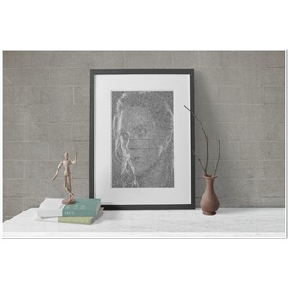 Tranh treo tường 🎨 Free Ship 🎨 Tranh vẽ số hóa bằng bút bi chân dung Scarlett Johansson