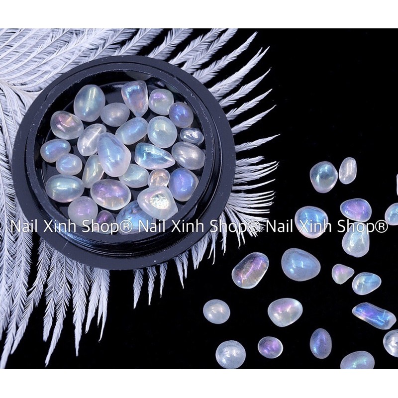 Hủ đá nail trang trí phong cách Nhật, phụ kiên nail cao cấp, phụ kiện nail hot 2021